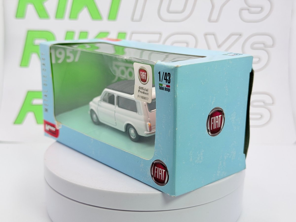 Fiat 500 Giardiniera Mondo Motors 1/43 Bianco - RikiToys - Mondo Motors