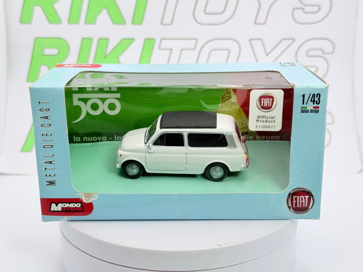 Fiat 500 Giardiniera Mondo Motors 1/43 Bianco - RikiToys - Mondo Motors