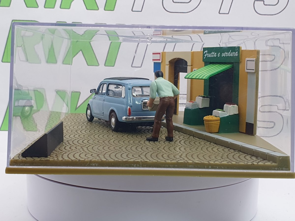 Fiat 500 Giardiniera Universal Hobbies 1/43 Azzurro 1961 - RikiToys - Universal Hobbies
