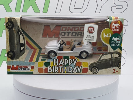 Fiat 500 Jolly Ghia MondoMotors 1/43 Bianco 1958 - RikiToys - MondoMotors