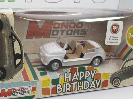 Fiat 500 Jolly Ghia MondoMotors 1/43 Bianco 1958 - RikiToys - MondoMotors