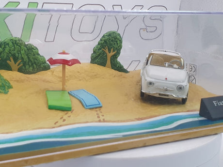 Fiat 500 Jolly Ghia Universal Hobbies 1/43 Bianco 1958 - RikiToys - Universal Hobbies