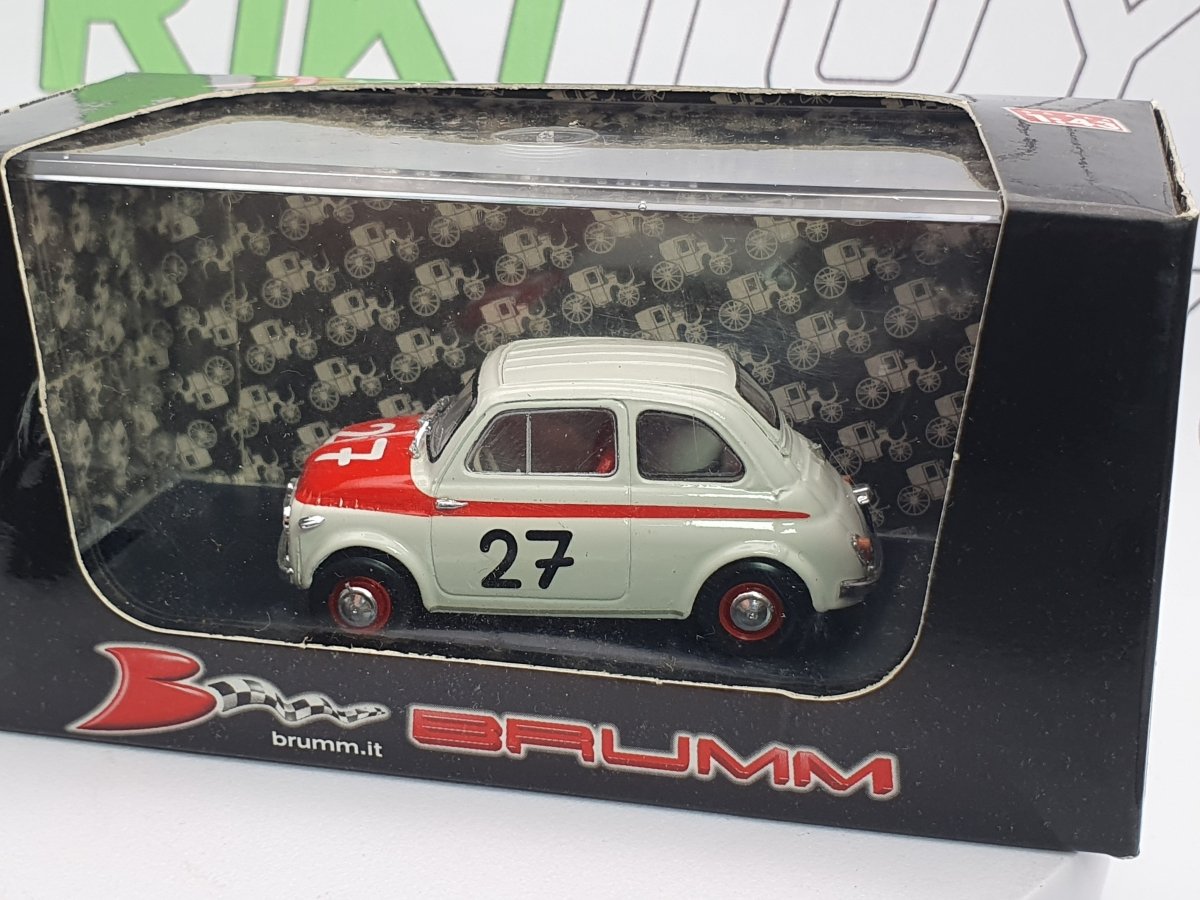 Fiat 500 Sport Brumm 1/43 Bianco 1958 - RikiToys - Brumm