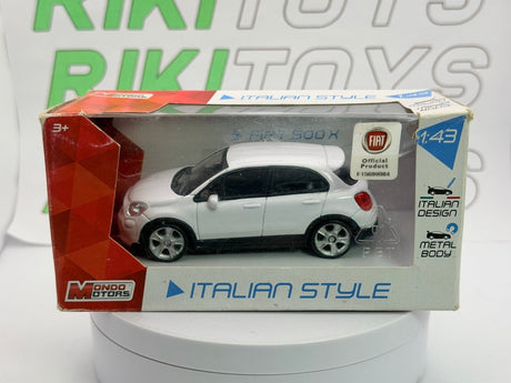 Fiat 500 X Mondo Motors 1/43 Bianco - RikiToys - Mondo Motors