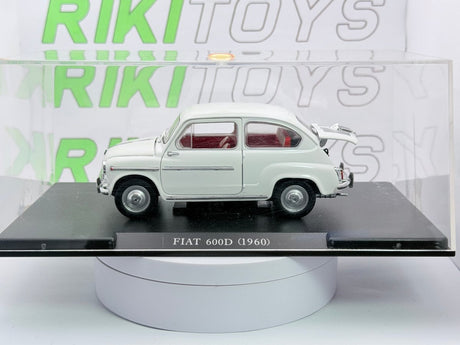 Fiat 600 D Leo Models 1/24 Bianco 1960 - RikiToys - Leo Models
