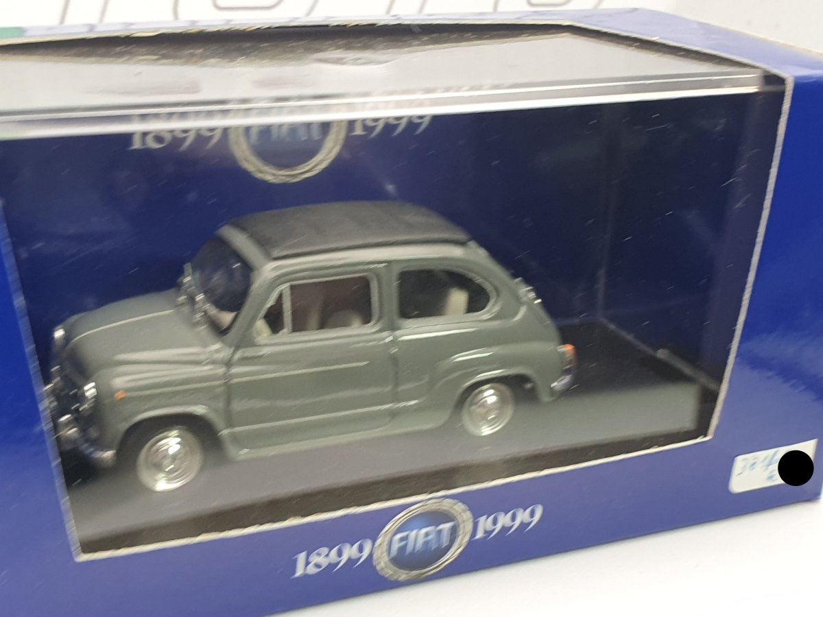 Fiat 600 D Trasformabile Brumm 1/43 Grigio 1960 - RikiToys - Brumm