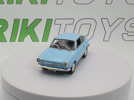 Fiat 850 Coupé Norev 1/43 Celeste 1965 - RikiToys - Norev