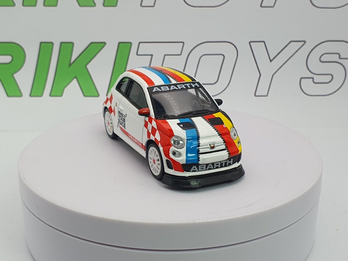 Fiat - Abarth 500 Burago 1/43 Bianco 2008 - RikiToys - Burago