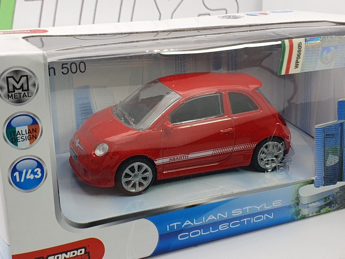 Fiat Abarth 595 Mondo Motors 1/43 Rosso 2008 - RikiToys - Mondo Motors