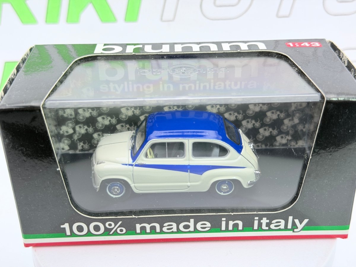 Fiat-Abarth 750 Brumm 1/43 Grigio 1996 - RikiToys - Brumm