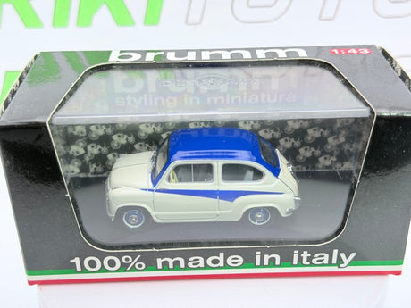 Fiat-Abarth 750 Brumm 1/43 Grigio 1996 - RikiToys - Brumm