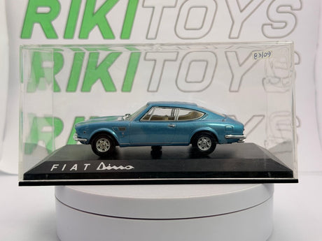 Fiat Dino 2000 Coupé Norev 1/43 Azzurro metllizzato 1967 - RikiToys - Norev