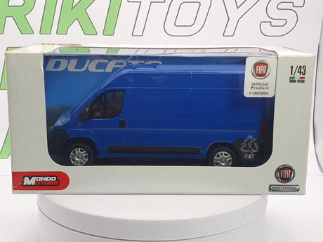 Fiat Ducato Furgone MondoMotors 1/43 Blu 2006 - RikiToys - MondoMotors