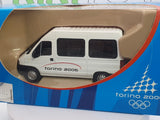 Fiat Ducato Minibus Majorette 1/50 Bianco 2006 - RikiToys - Majorette