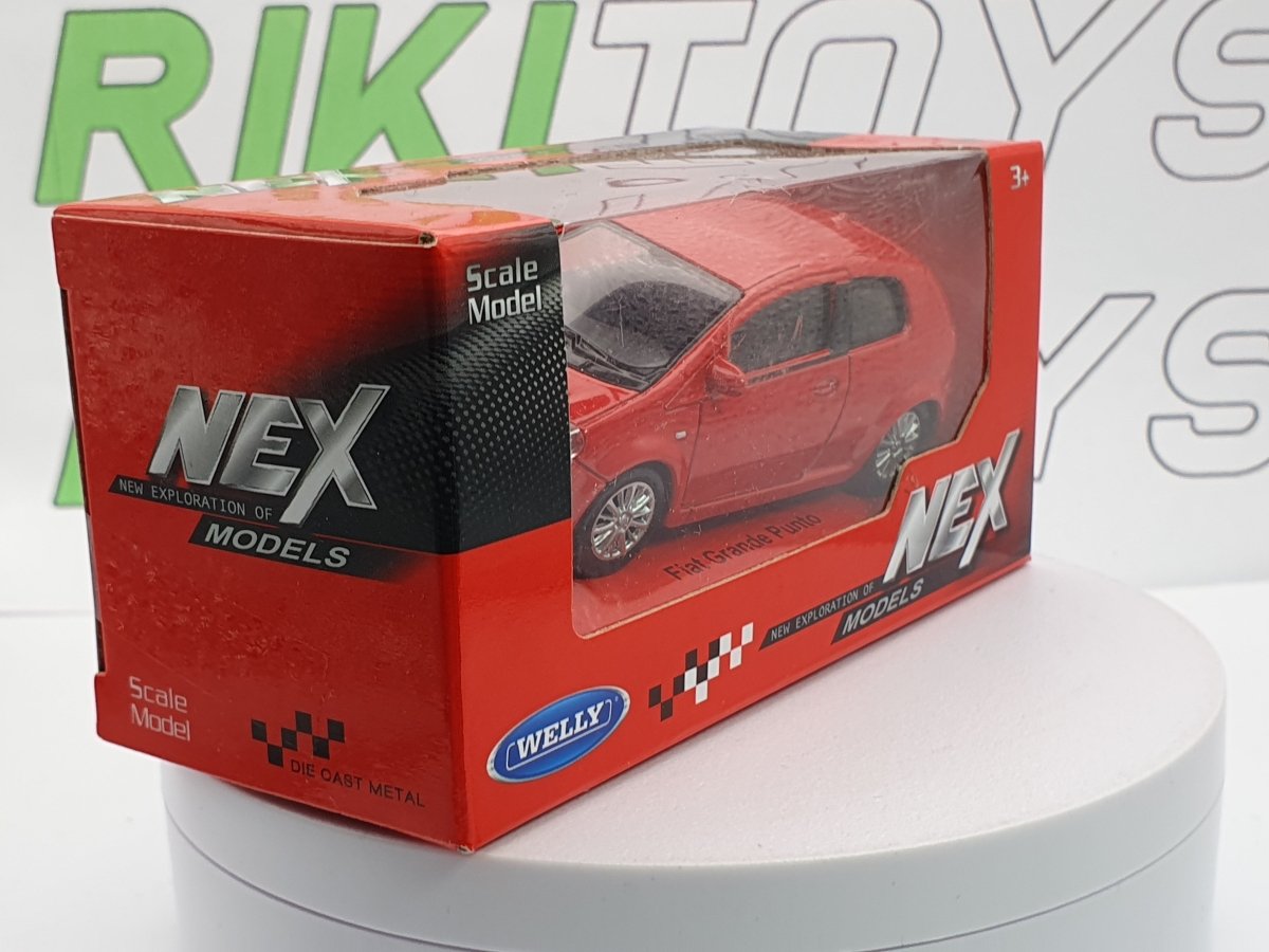 Fiat Grande Punto Welly 1/43 Rosso - RikiToys - Welly#