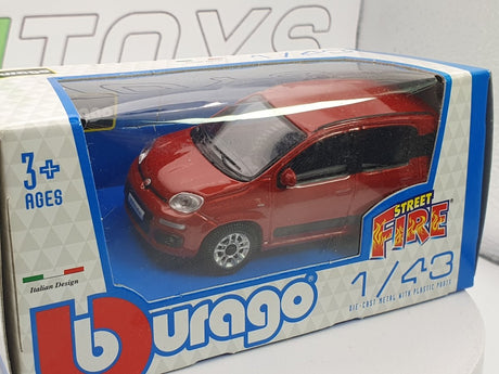 Fiat Panda 312 Burago 1/43 Rosso 2012 - RikiToys - Burago