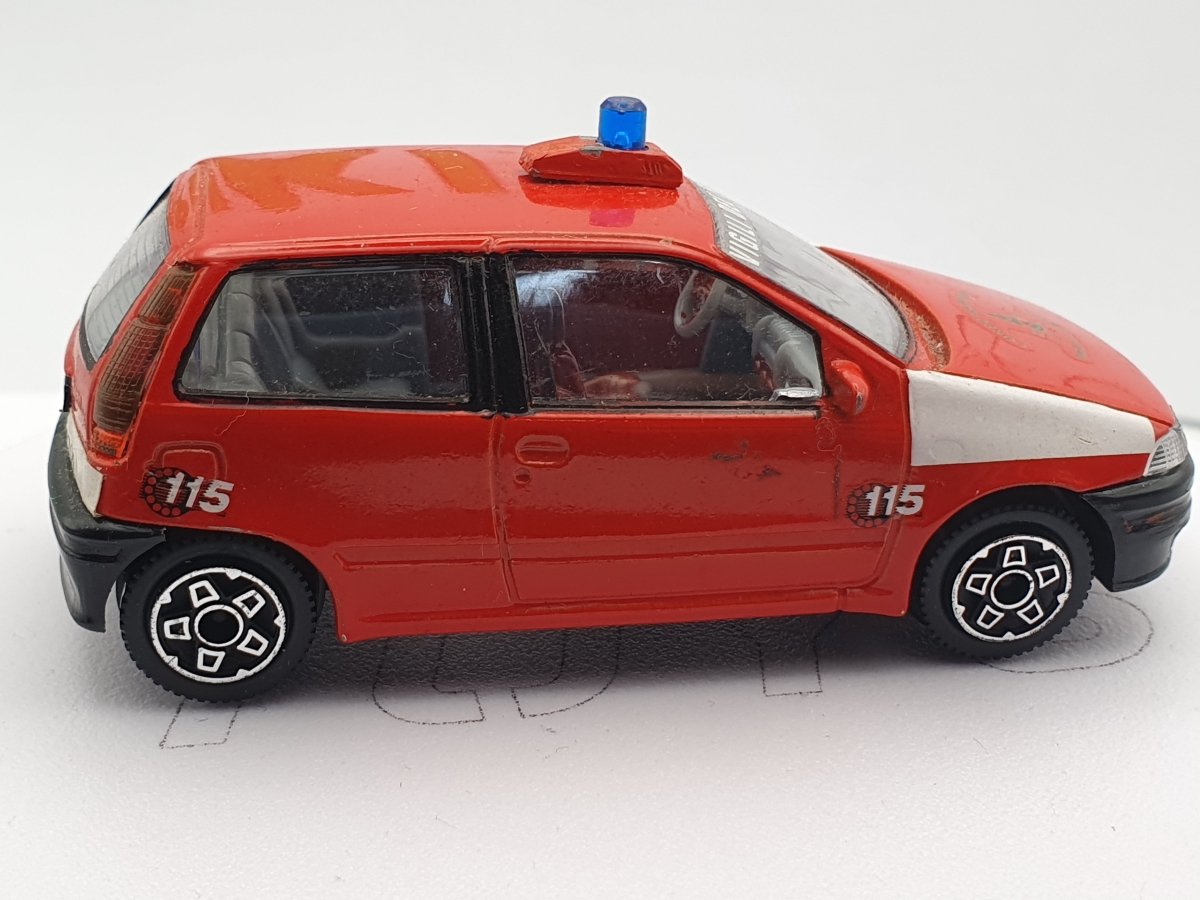 Fiat Punto Vigili Del Fuoco Burago 1/43 - RikiToys - Burago#