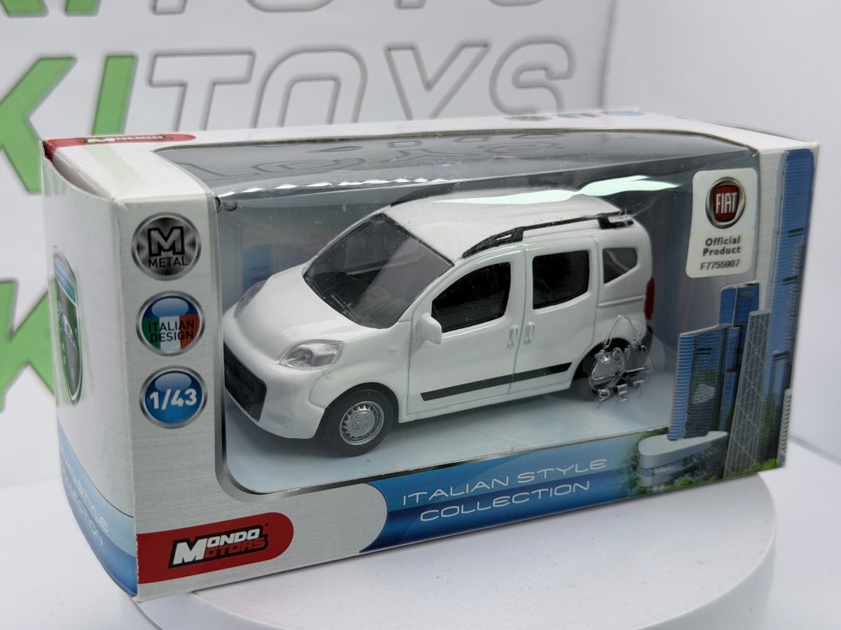 Fiat Qubo Mondo Motors 1/43 Bianco - RikiToys - Mondo Motors