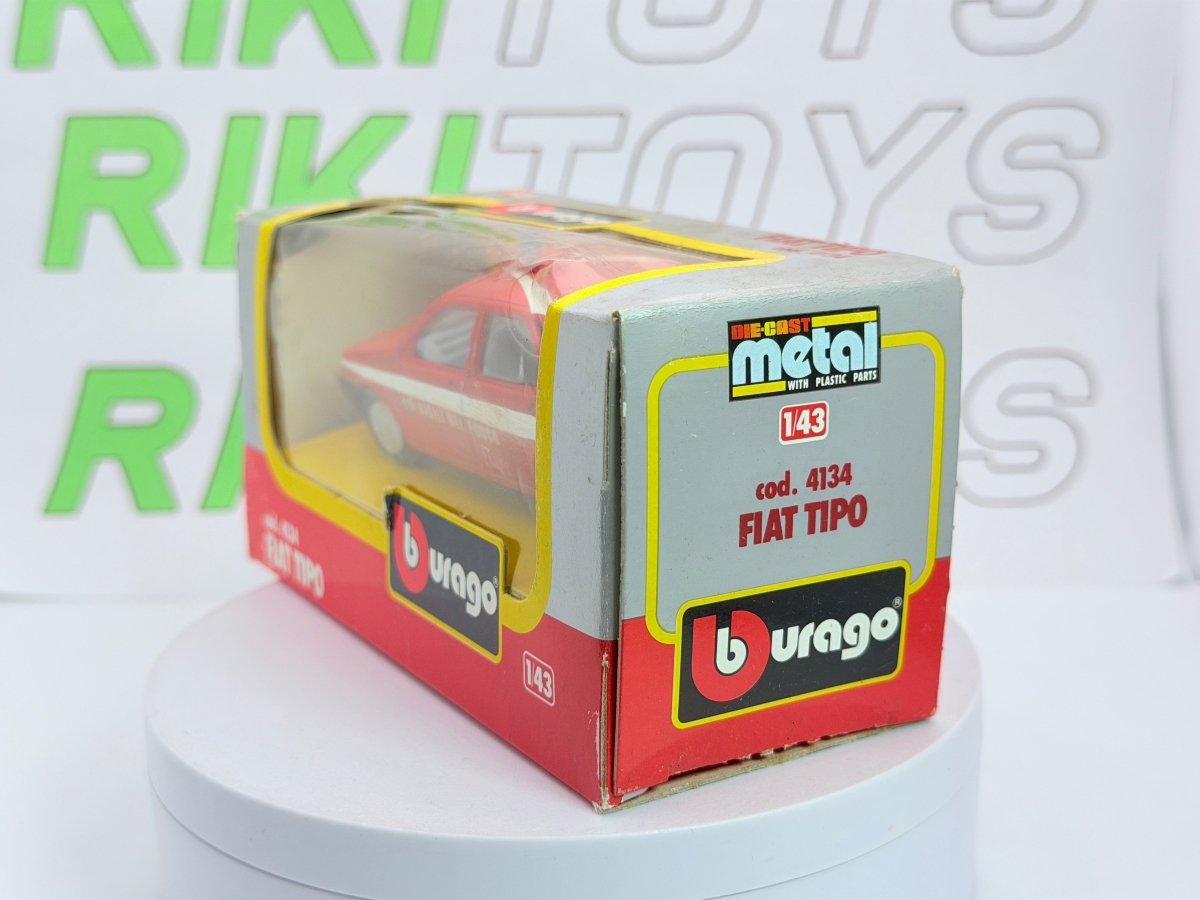 Fiat Tipo Burago 1/43 Rosso 1988 - RikiToys - Burago