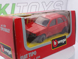 Fiat Tipo Burago 1/43 Rosso 1988 - RikiToys - Burago