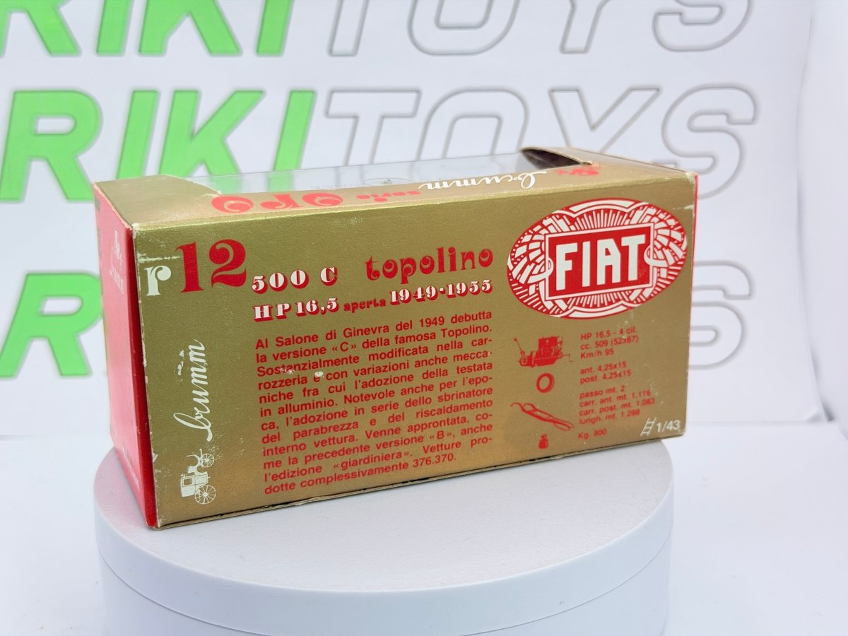 Fiat Topolino C Brumm 1/43 Grigio 1949 - RikiToys - Brumm