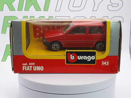 Fiat Uno Burago 1/43 Rosso 1983 - RikiToys - Burago