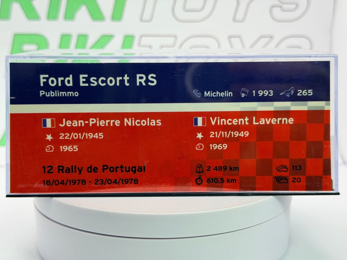 Ford Escort MK2 Edicola 1/43 Bianco - RikiToys - Edicola