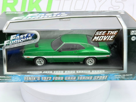 Ford Gran Torino Greenlight 1/43 Verde 1972 - RikiToys - Greenlight#