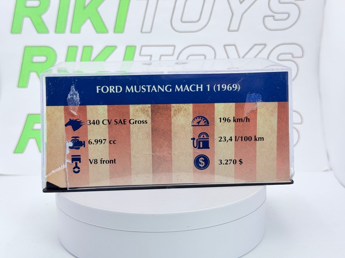 Ford Mustang Mach 1 Edicola 1/43 Nero 1969 - RikiToys - Edicola