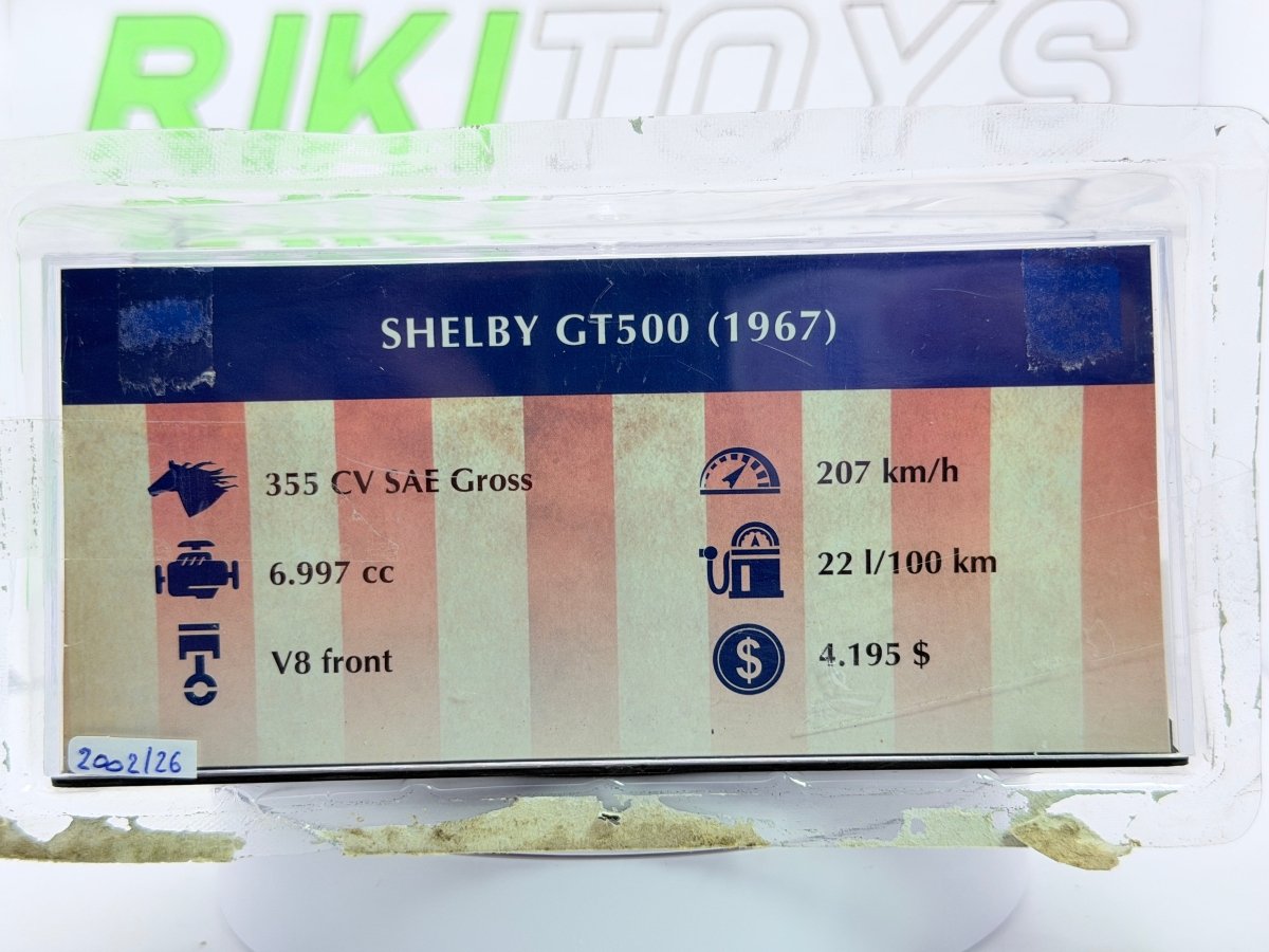 Ford Shelby GT 500 Edicola 1/43 Blu 1967 - RikiToys - Edicola