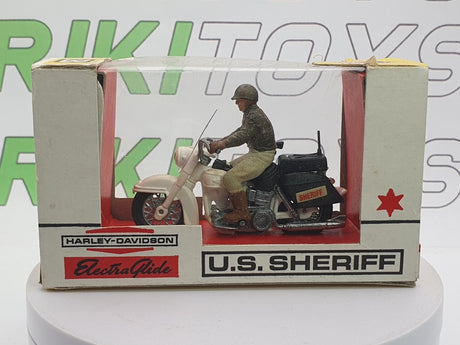 Harley Davidson Electra Glide Britains 1/32 Bianco 1965 - RikiToys - Britains