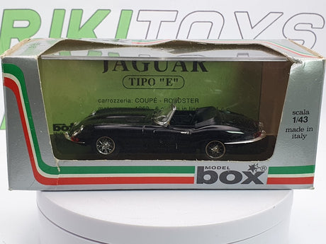 Jaguar E Type Box Model 1/43 Nero 1961 - RikiToys - Box Model