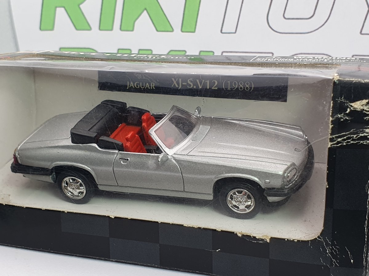 Jaguar XJS V12 Cabrio New Ray 1/43 Argento 1988 - RikiToys - New Ray