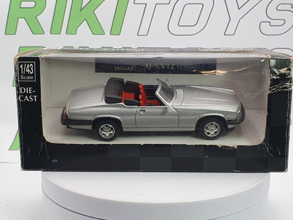 Jaguar XJS V12 Cabrio New Ray 1/43 Argento 1988 - RikiToys - New Ray