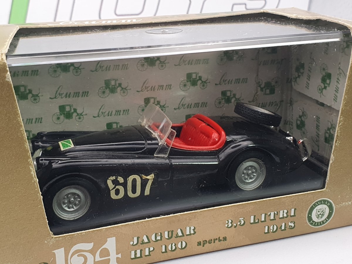 Jaguar XK 120 Cabrio Brumm 1/43 Nero 1948 - RikiToys - Brumm