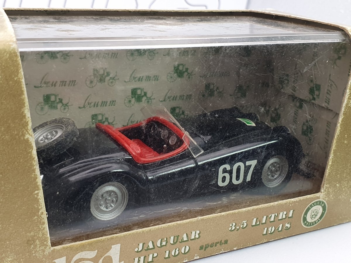 Jaguar XK 120 Spider Brumm 1/43 Nero 1948 - RikiToys - Brumm