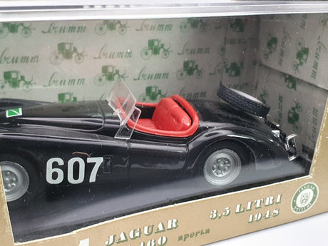 Jaguar XK 120 Spider Brumm 1/43 Nero 1948 - RikiToys - Brumm