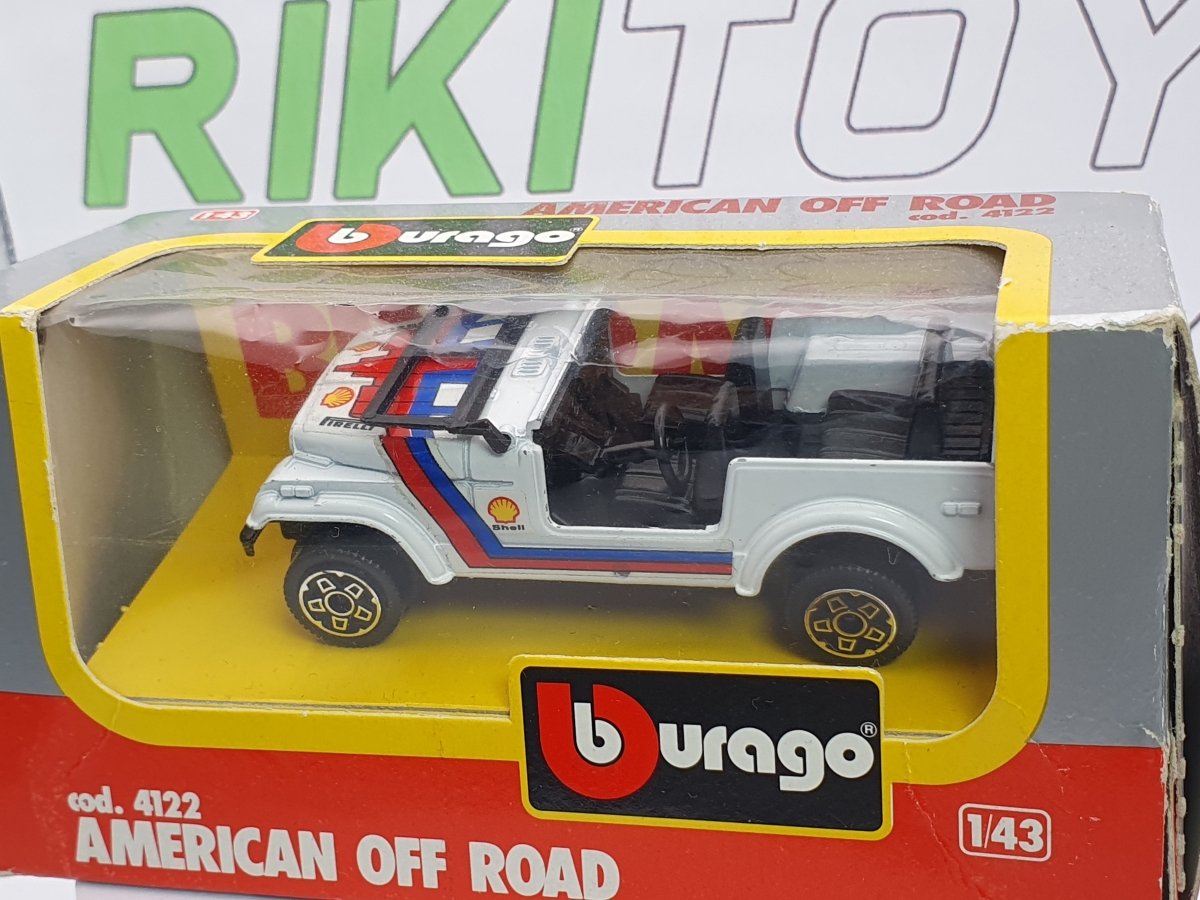 Jeep American CJ7 Burago 1/43 Bianco 1976 - RikiToys - Burago