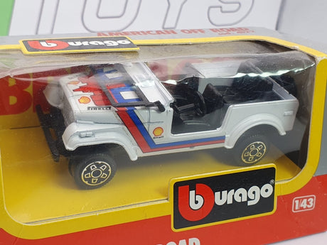 Jeep American CJ7 Burago 1/43 Bianco 1976 - RikiToys - Burago