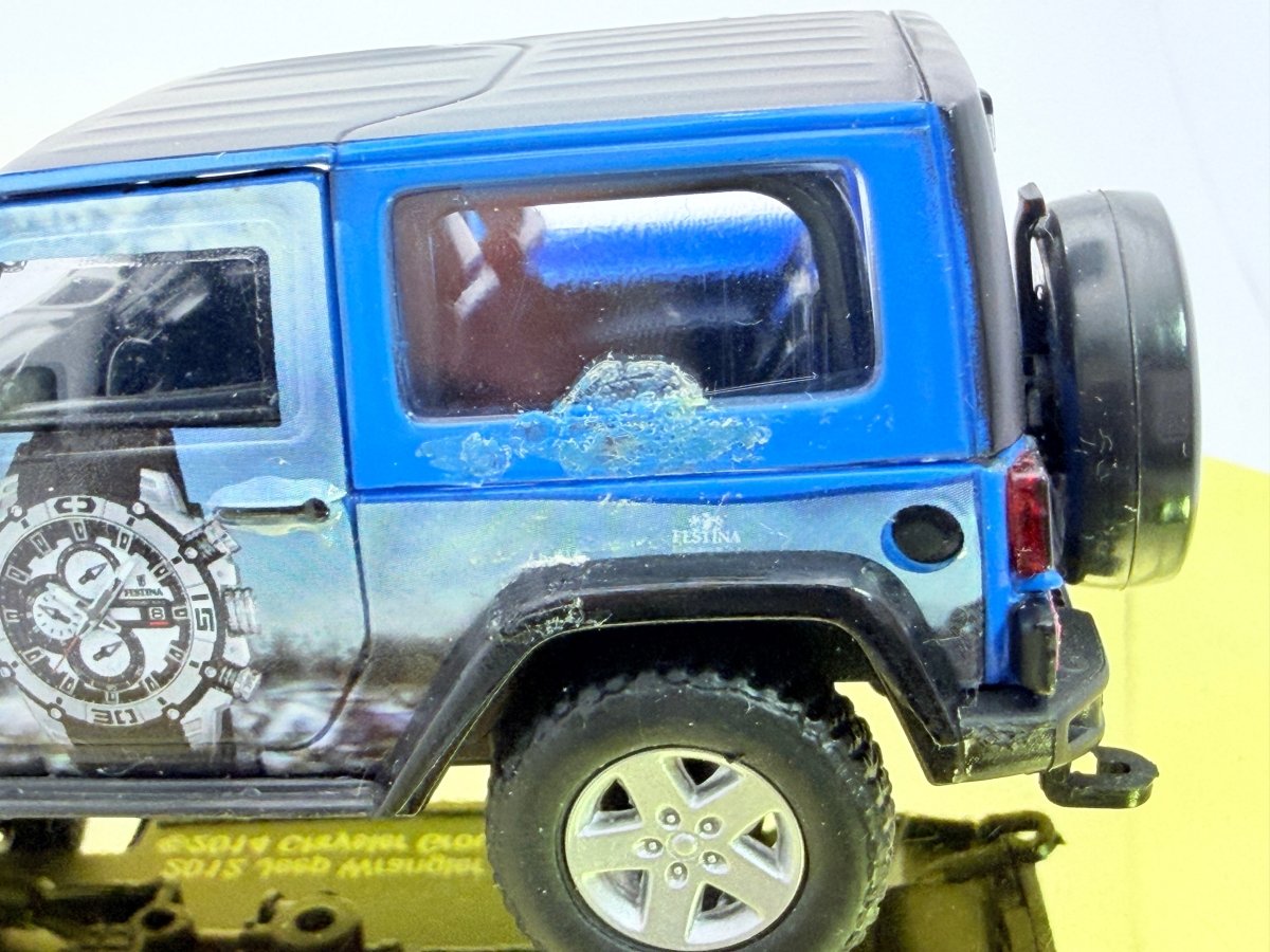 Jeep Wrangler GreenLight 1/43 Blu 2012 - RikiToys - GreenLight