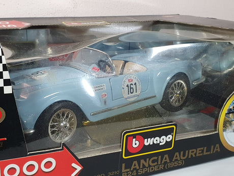 Lancia Aurelia B 24 Burago 1/18 Azzurro 1955 - RikiToys - Burago
