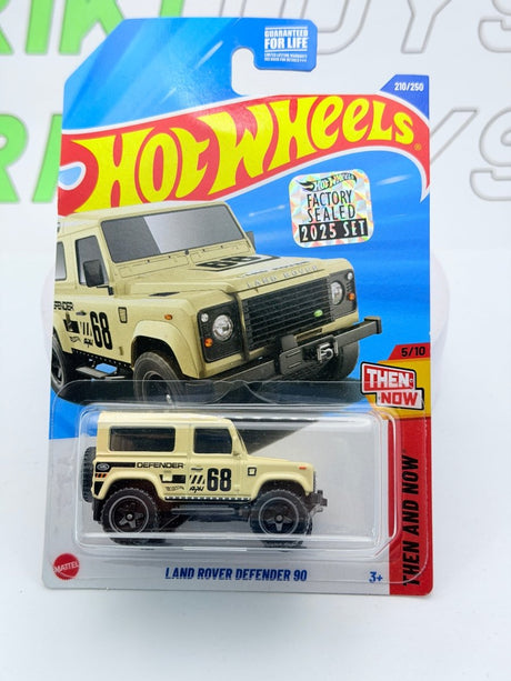 Land Rover Defender 90 Hot Wheels 1/60 Beige - RikiToys - Hot Wheels#