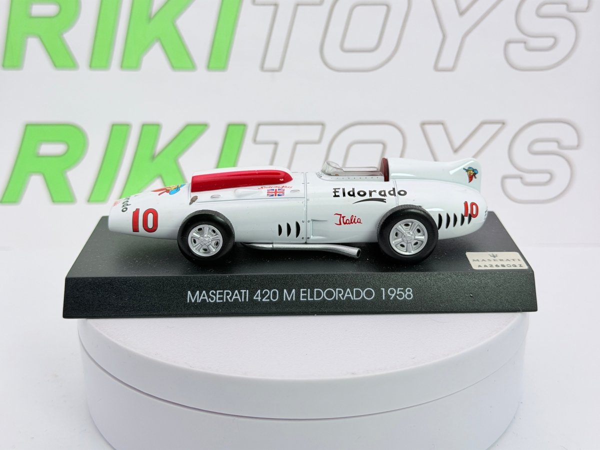 Maserati 420 M Eldorado Edicola 1/43 Bianco - RikiToys - Edicola#