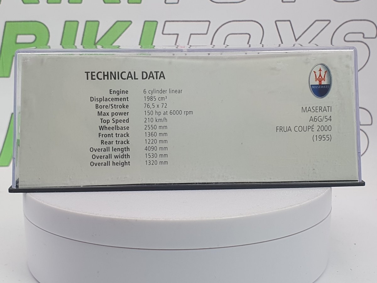 Maserati A64/54 Frua Leo Models 1/43 Nero 1955 - RikiToys - Leo Models