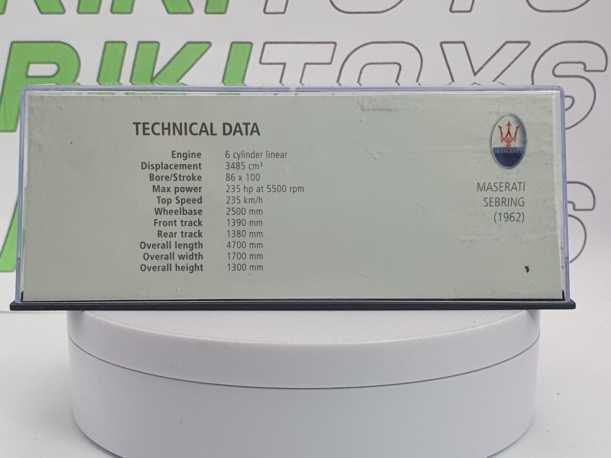 Maserati Sebring Leo Models 1/43 Bordeaux 1962 - RikiToys - Leo Models