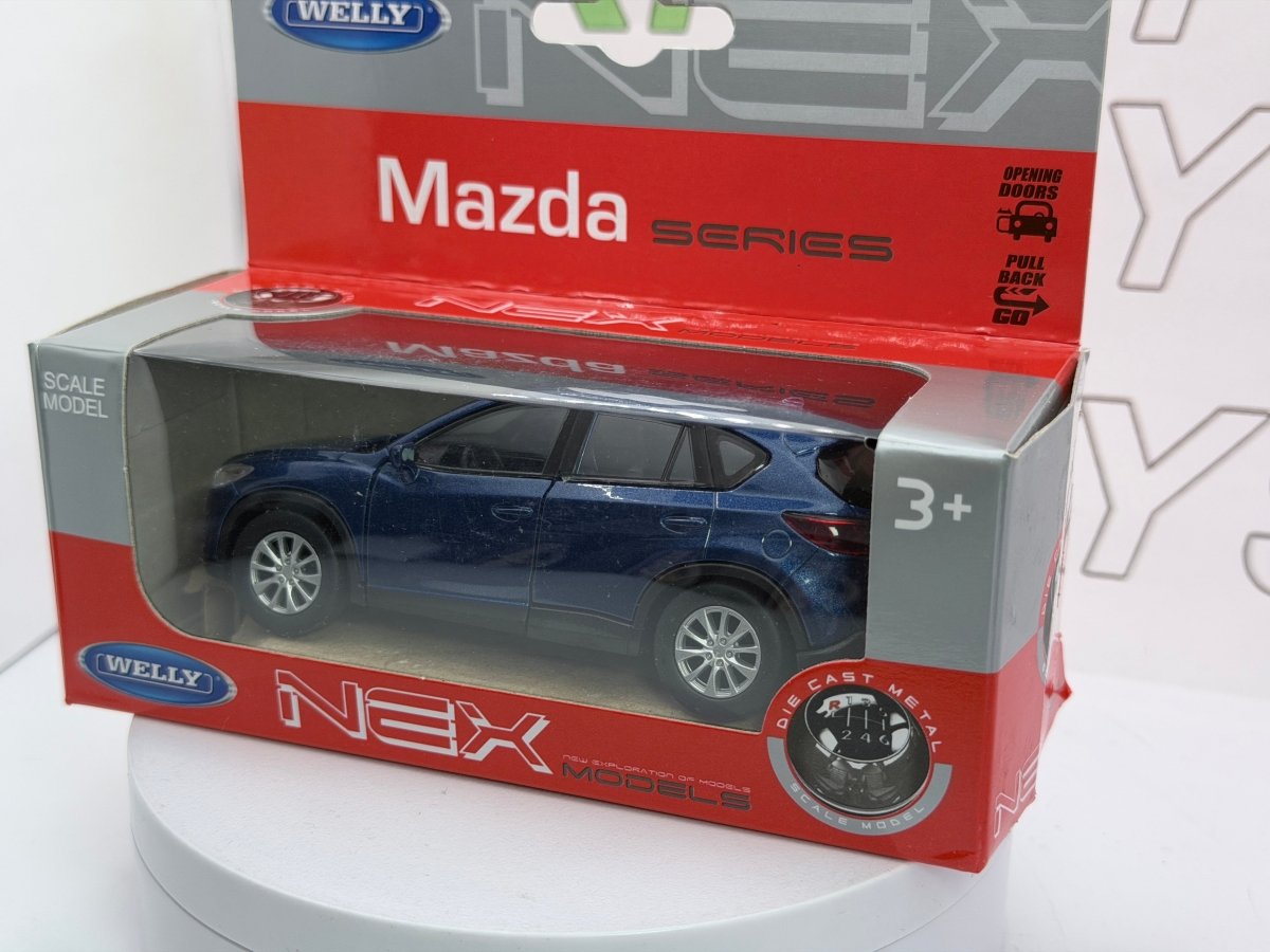 Mazda CX 5 Welly 1/38 Blu metallizzato - RikiToys - Welly
