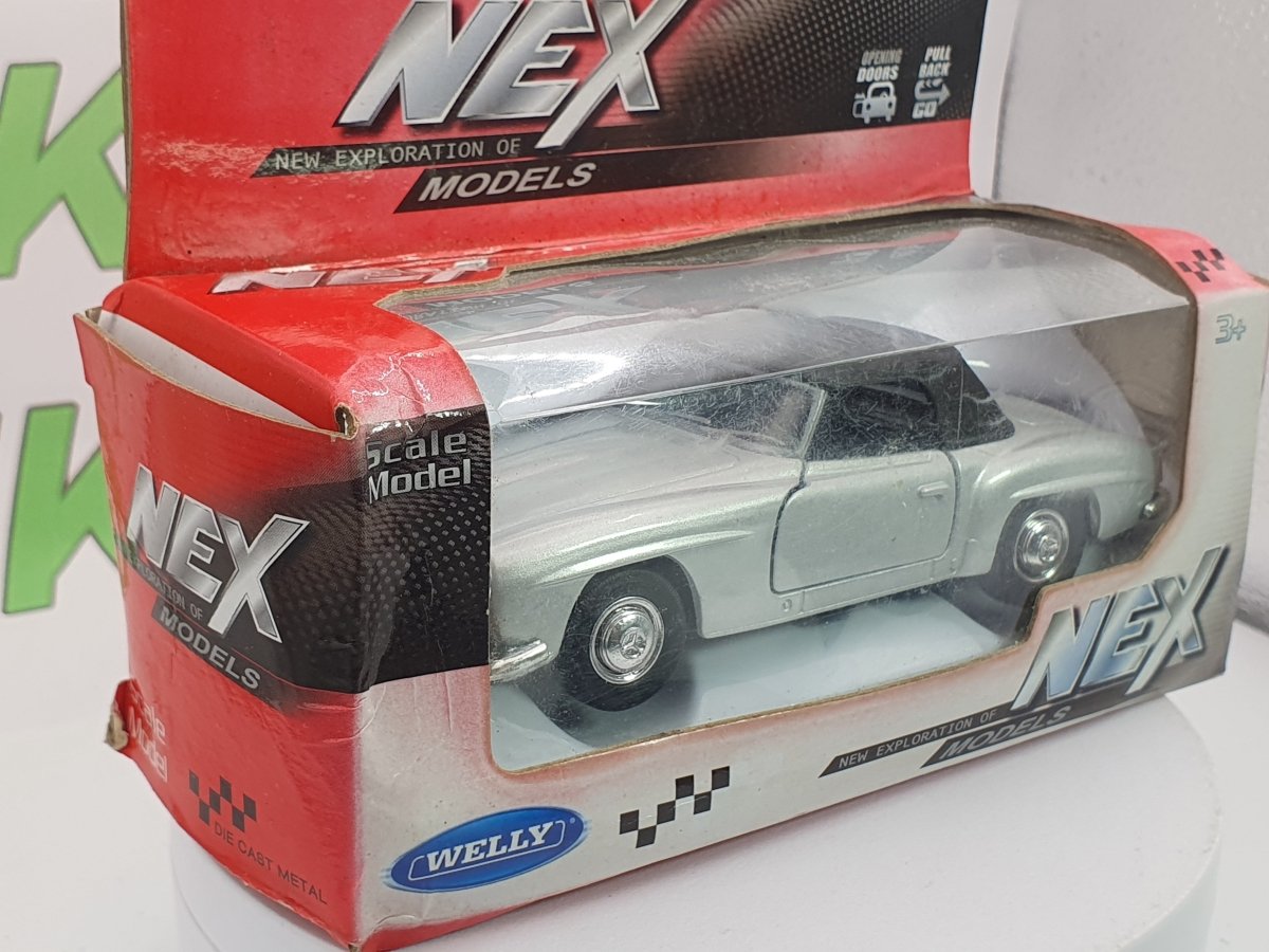 Mercedes Benz 190 SL Welly 1/38 Argento 1955 - RikiToys - Welly
