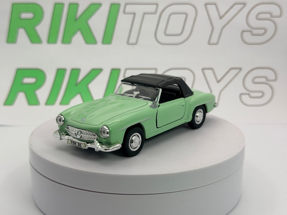 Mercedes Benz 190 SL Welly 1/38 Verde 1955 - RikiToys - Welly