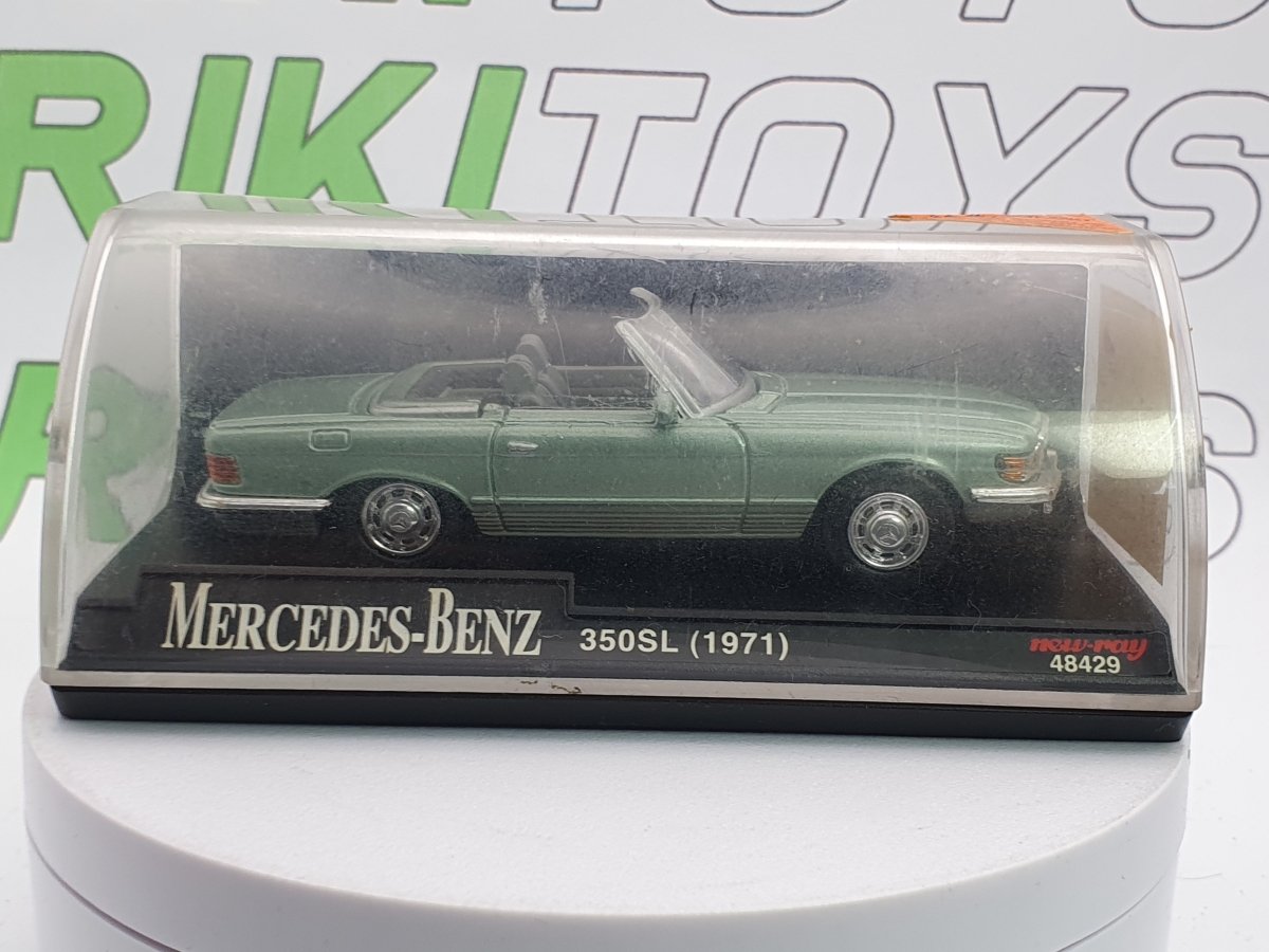 Mercedes Benz 350 SL New Ray 1/43 Verde 1971 - RikiToys - New Ray
