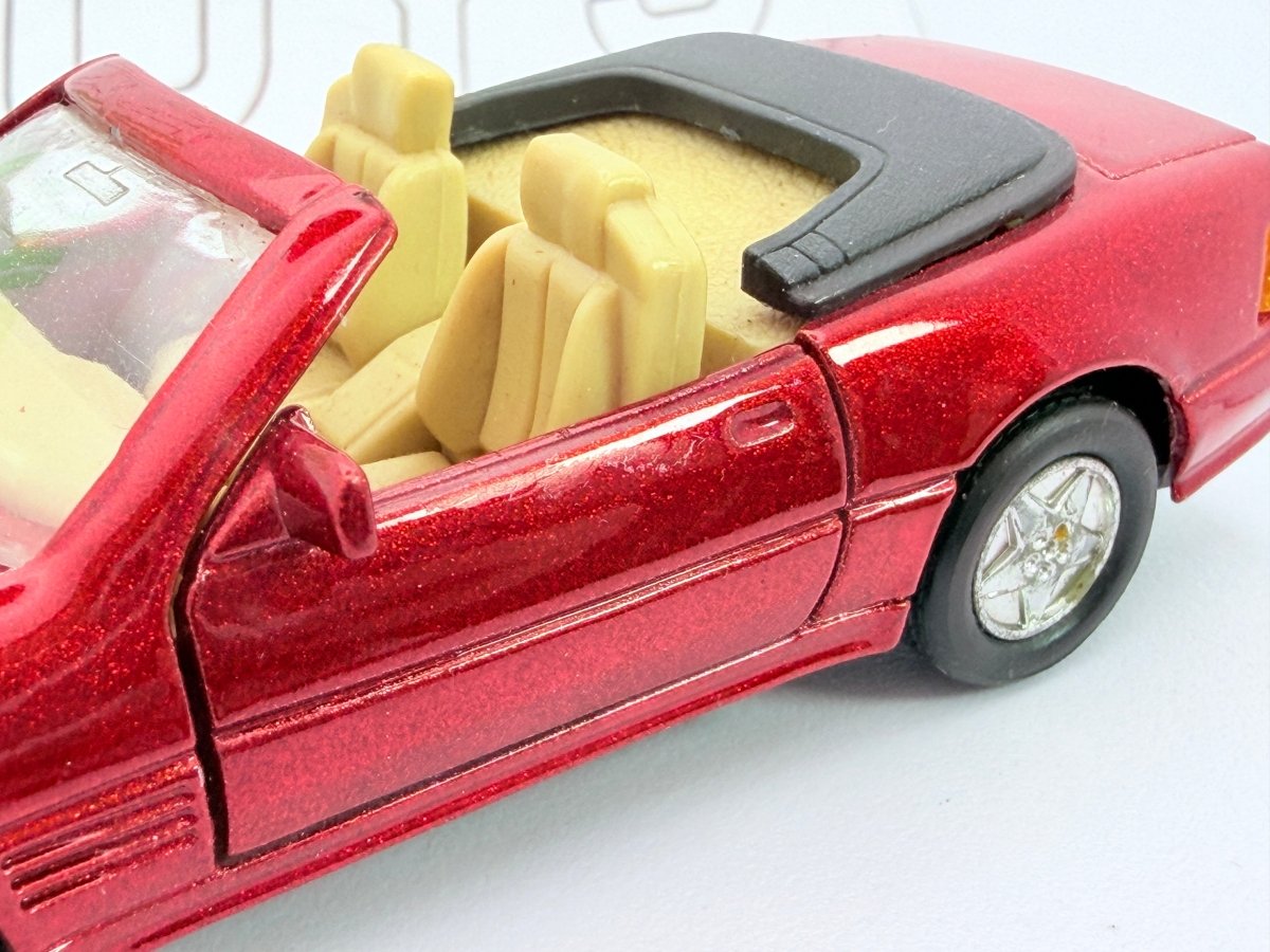 Mercedes Benz 500 SL Welly 1/38 Rosso Metalizzato 1989 - RikiToys - Welly